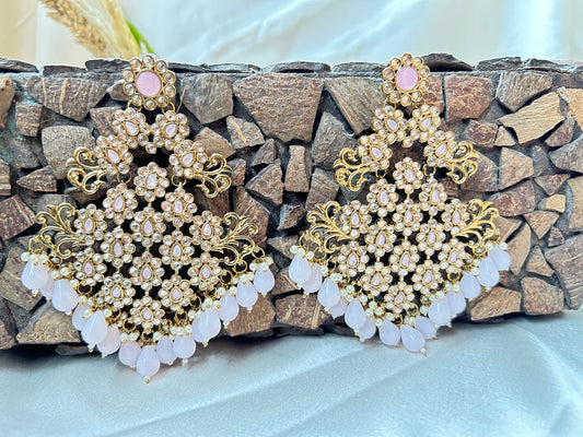 Akshata Pink Chandbali