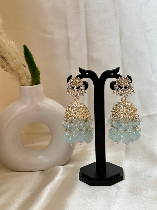 Nisha Turquoise Jhumka