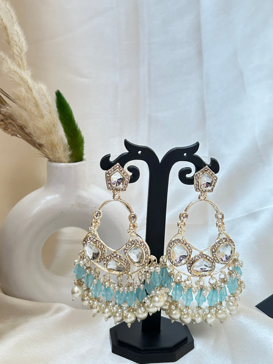 Turquoise Ruchi Chandbali