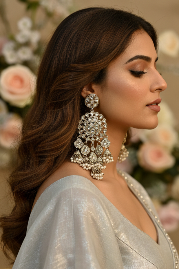 Nayra ivory Chandbali