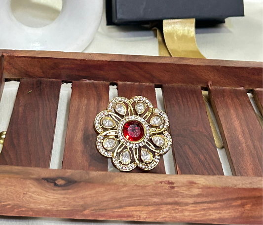 Mayra Blooming Red Ring