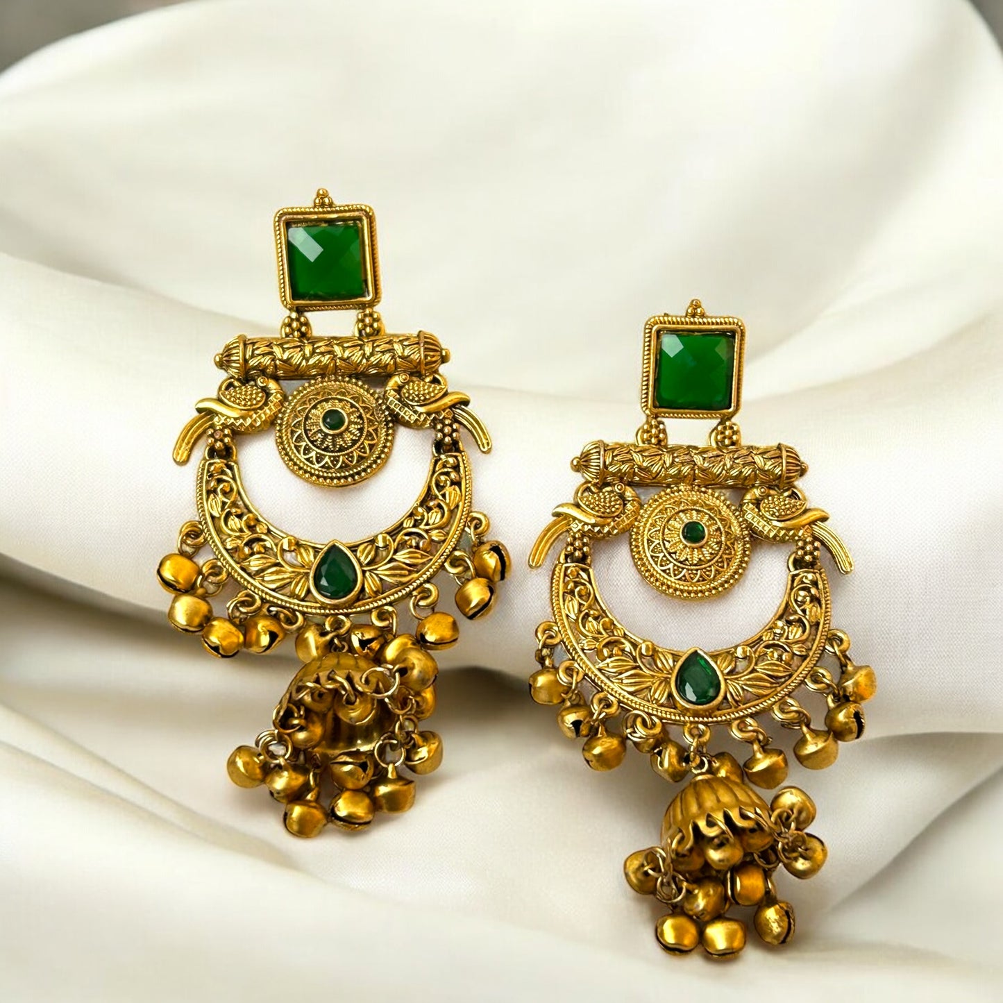 Matte Gold Emerald Majesty