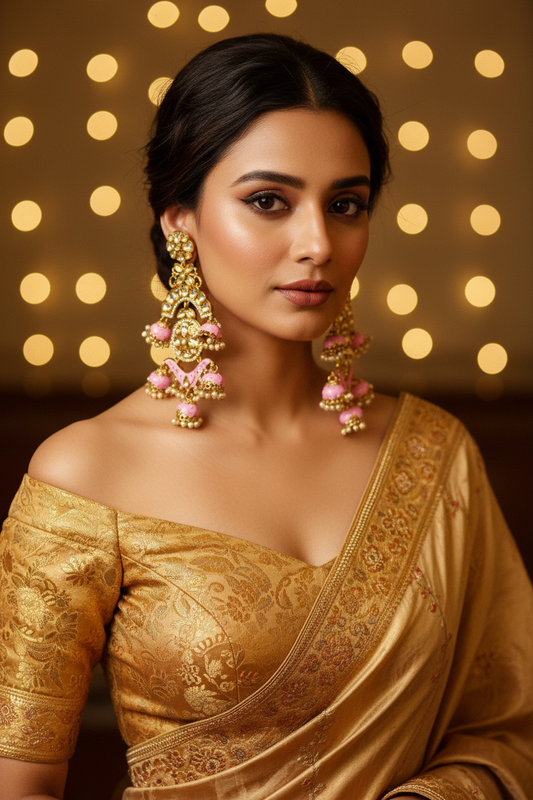 Bani pink chandbalis