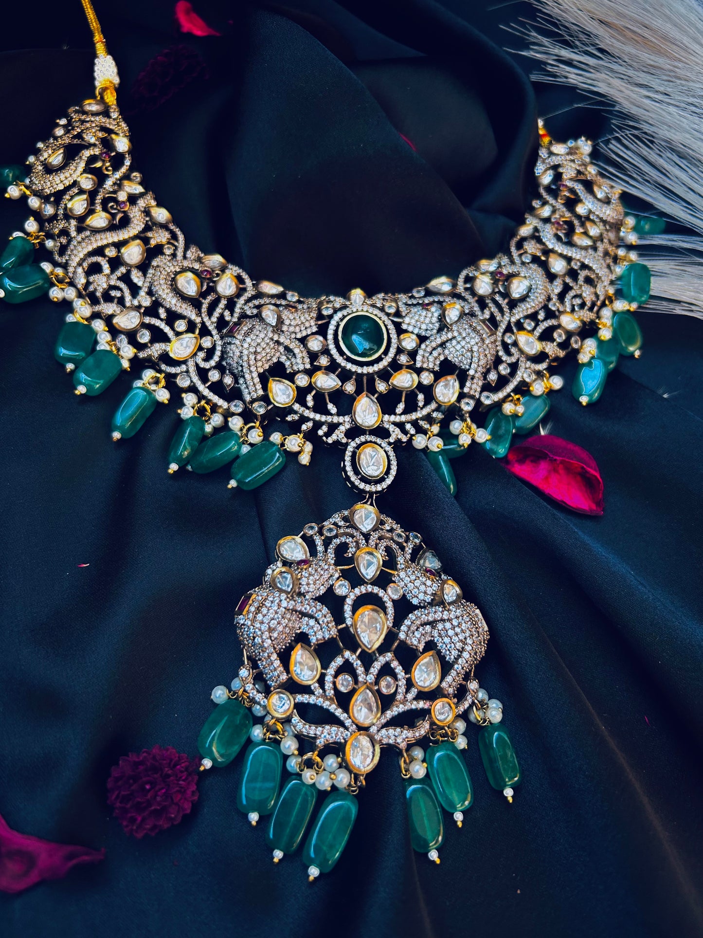 American diamond necklace set..