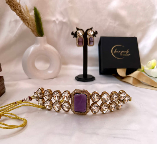 Anishka purple choker