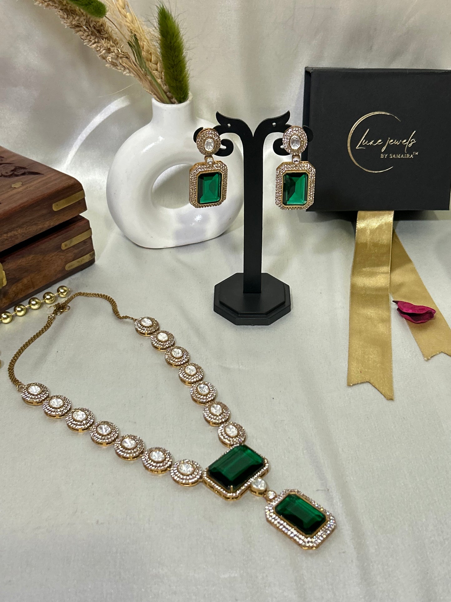 Zarina Emerald necklaceset