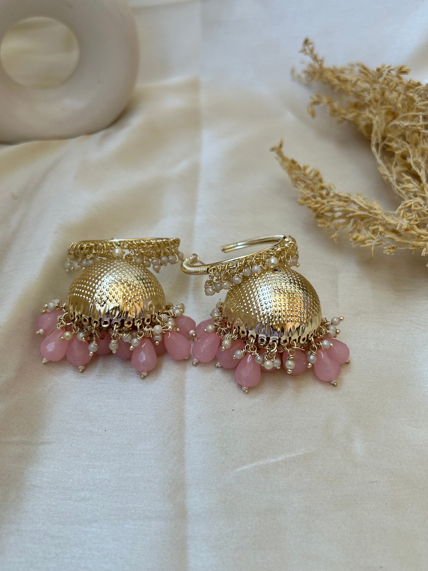 Classic pink jhumka