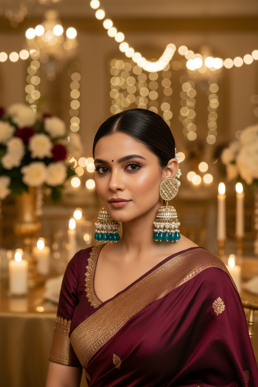 Vanya Rama green jhumka