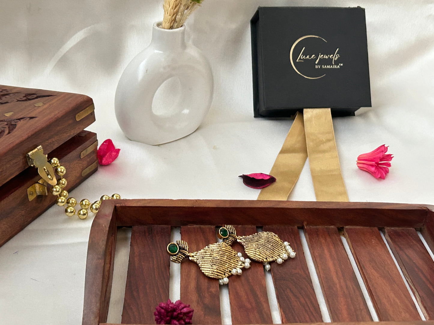 Aarav Green Earrings
