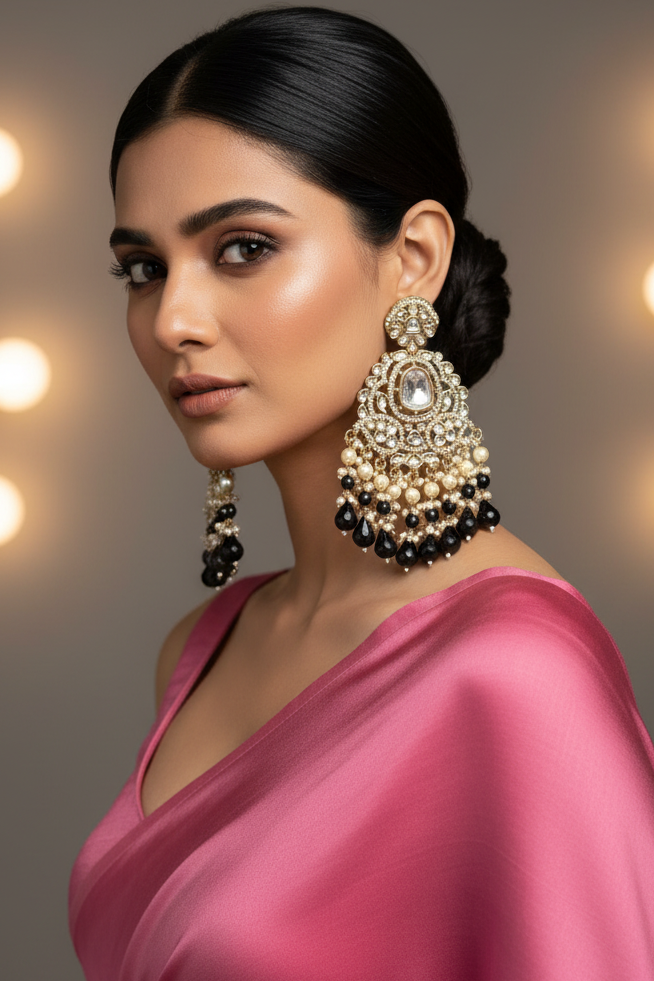 Bhavya Black Chandbali