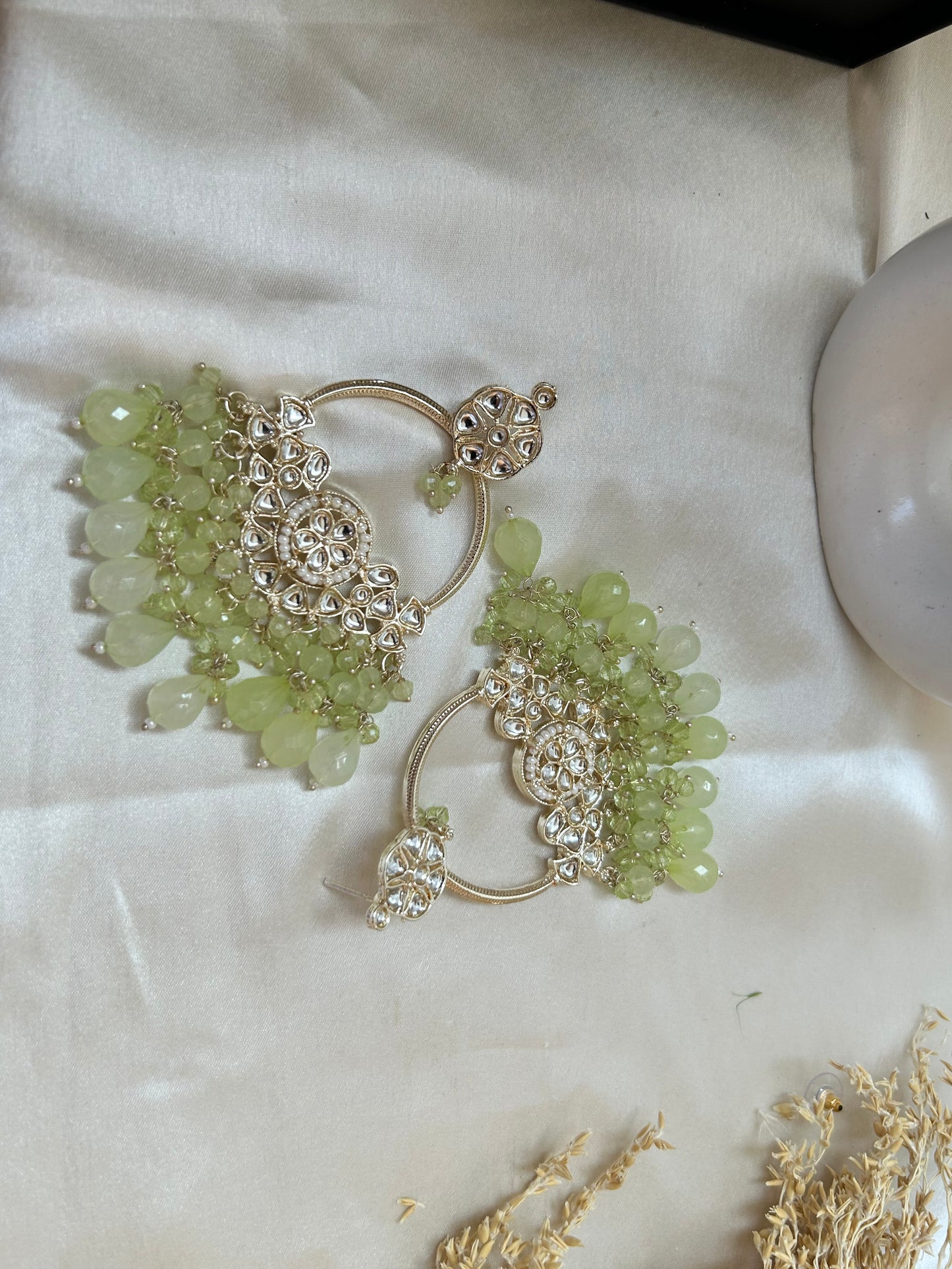 Heeral pista green  chanbali