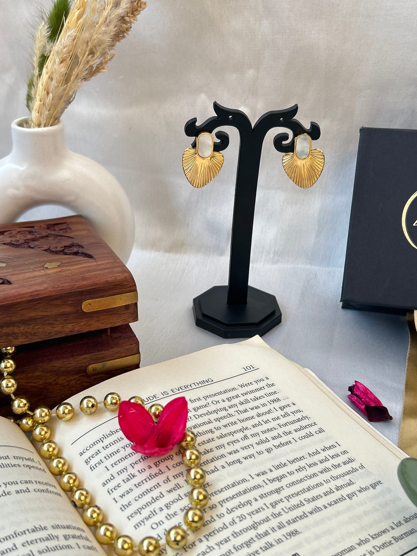 Polished Petal Studs