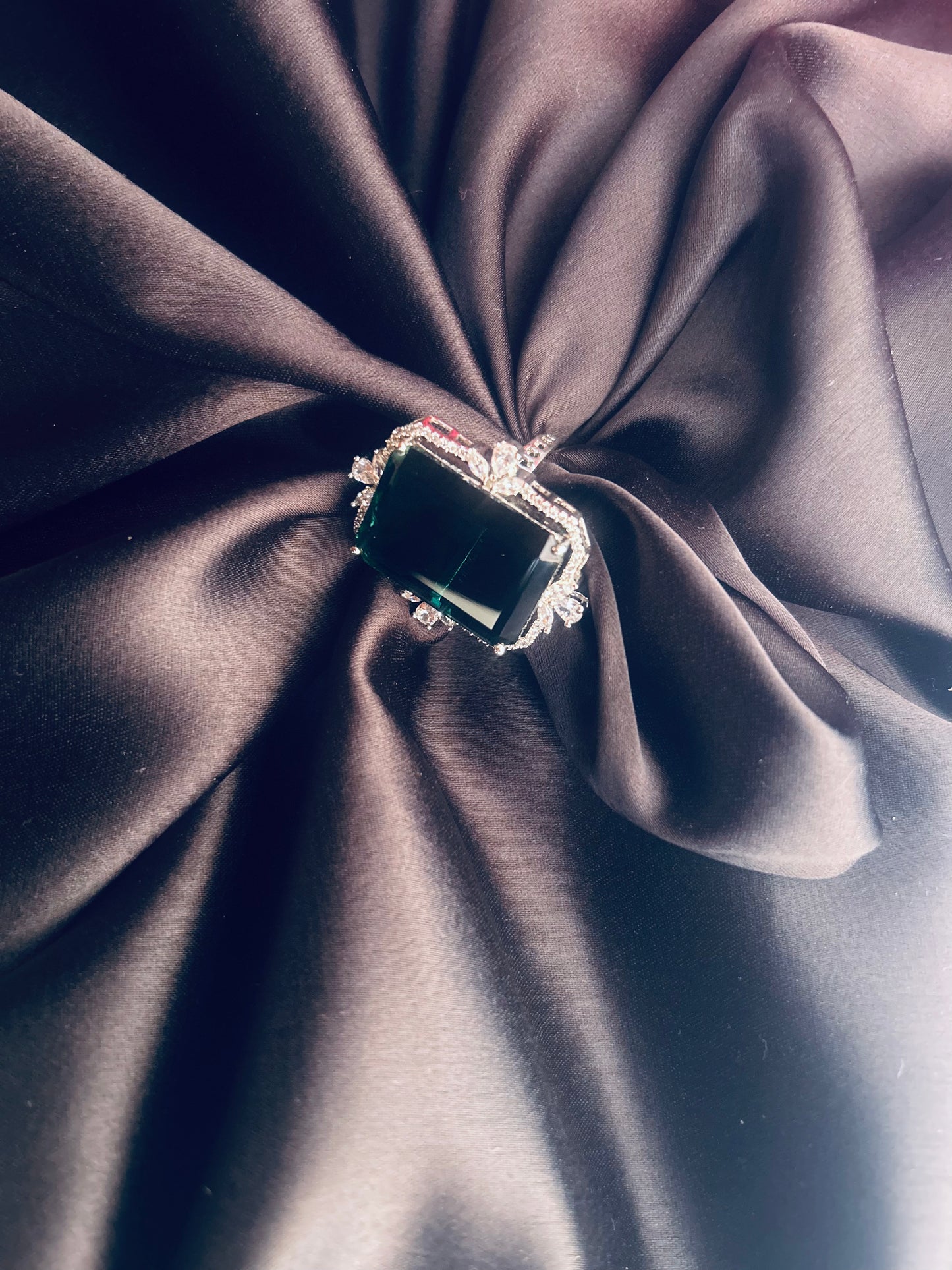 Alisha Emerald ring