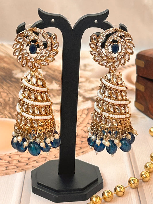 Zareen Navy Jhumka