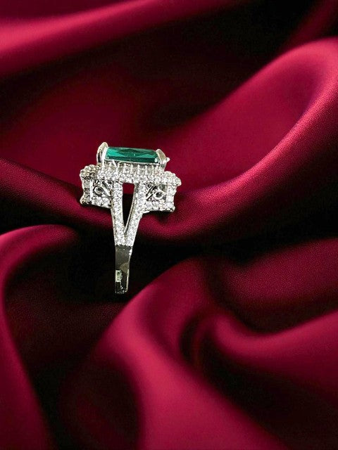 Velvet Night Mint Green Ring