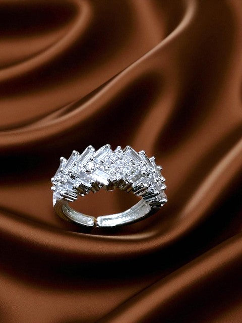 Ziyu Sleek silver Band Ring