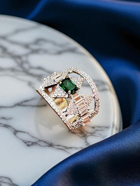 Raatrani Emerald Green Ring