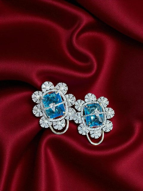 Blue Blossom Studs Earrings