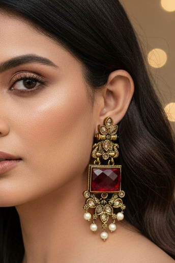 Ruby Rajwada Chandrika Earrings