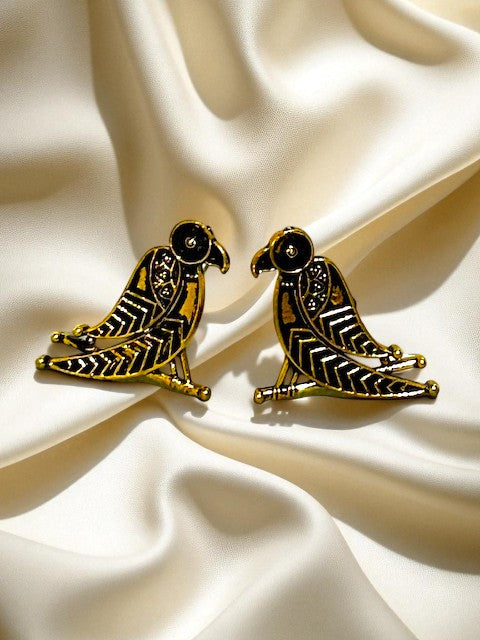 Vintage Indo-modern Bird Earrings