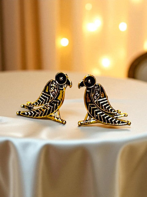Vintage Indo-modern Bird Earrings