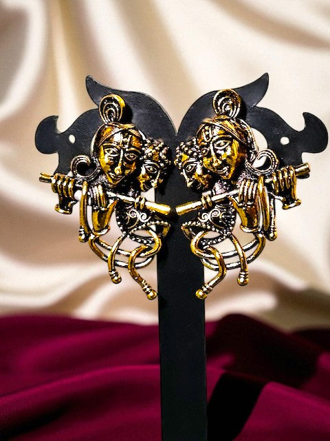 Vintage Radha-Krishna Earrings
