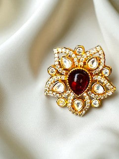 Diya Ruby Green Ring