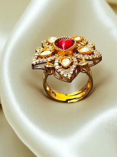 Diya Ruby Green Ring