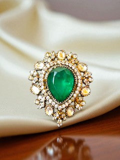 Sitara Emerald Green Ring