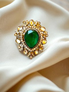Sitara Emerald Green Ring