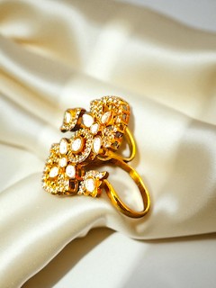 Twin Kundan Ring